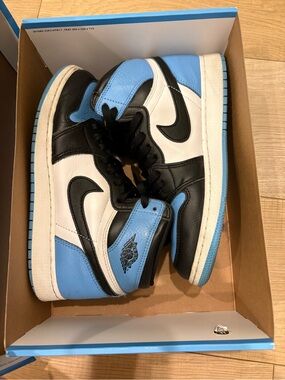 Nike Shoe Box in Light Blue with Black Logo
